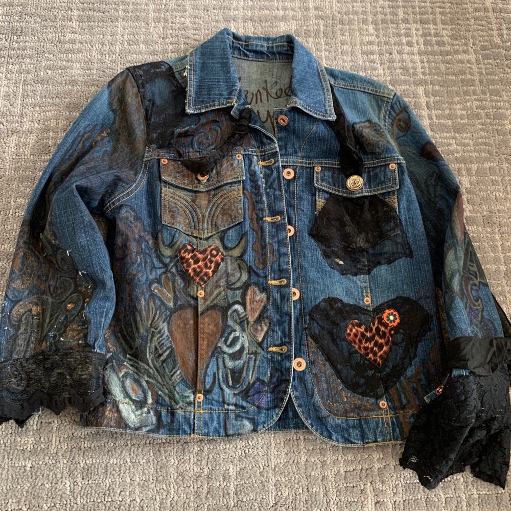 Custom made jean jacket